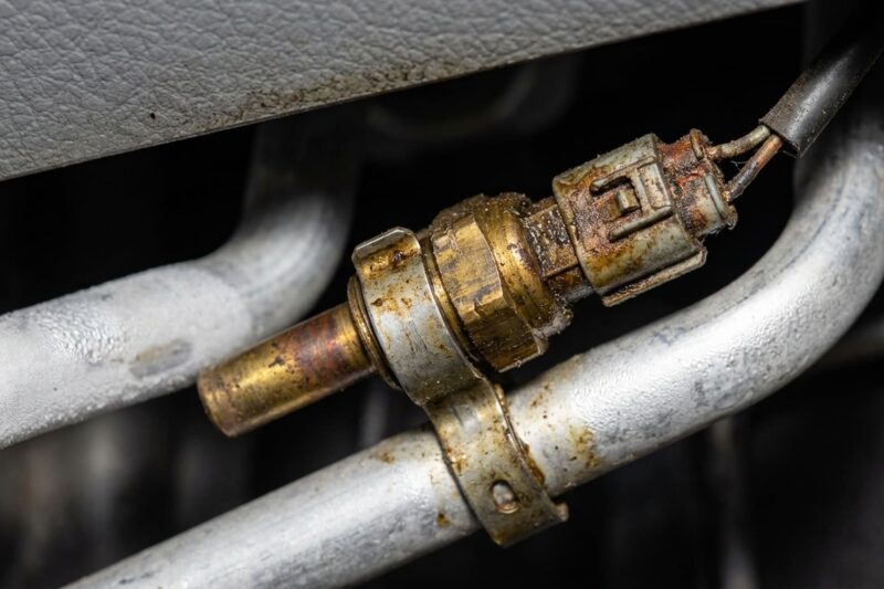 Can a faulty evaporator temperature sensor cause AC compressor cycling?