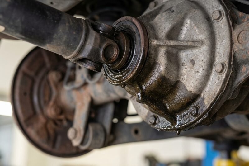 Can a Rear Differential Oil Leak Cause an Axle to Seize Up?