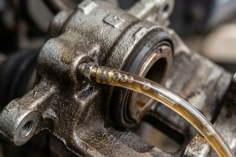 Kann ein weiches Bremspedal an nur einem Rad durch Luft in der Bremssattel verursacht werden?