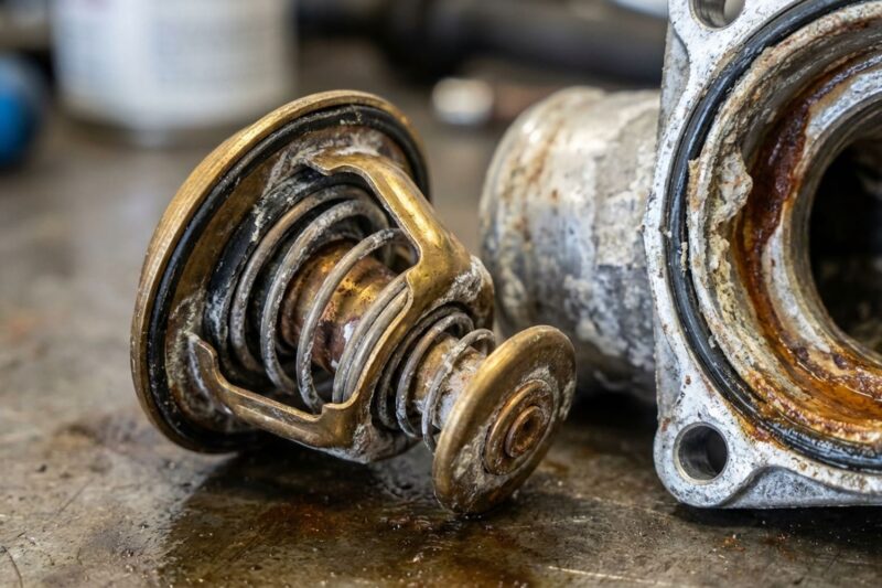 Kann die Verwendung von Wasser anstelle von Frostschutzmittel ein Thermostat verklemmen lassen?
