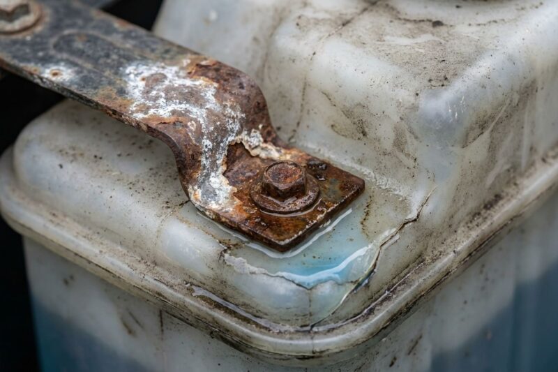 Kann Feuchtigkeit vom Scheibenwaschwasserbehälter Halterung und Gehäuse korrodieren lassen?