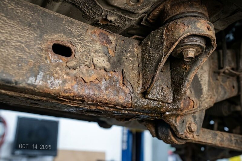 How to Spot Rust Damage in Frame Rails and Suspension Mounting Points