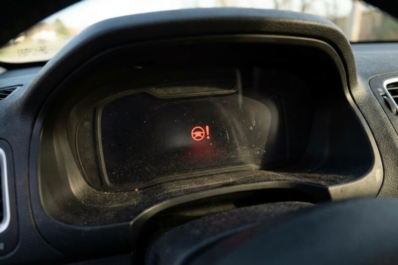Leuchtet die Servolenkungs-Warnleuchte: Ist die Fahrt noch sicher?