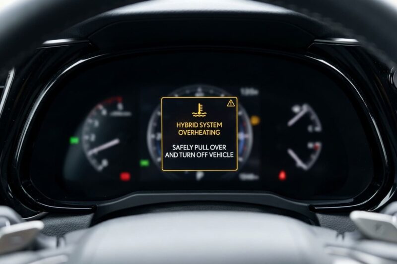 What Causes a Hybrid System Overheating Warning on a Lexus RX 450h?