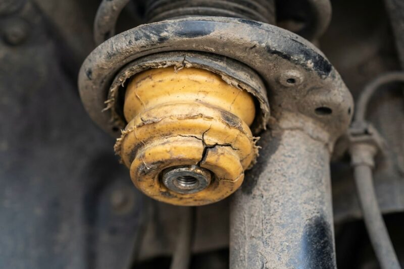 What to do if a car rides like new but is noisy after a full suspension replacement — are protective caps or bump stops needed?